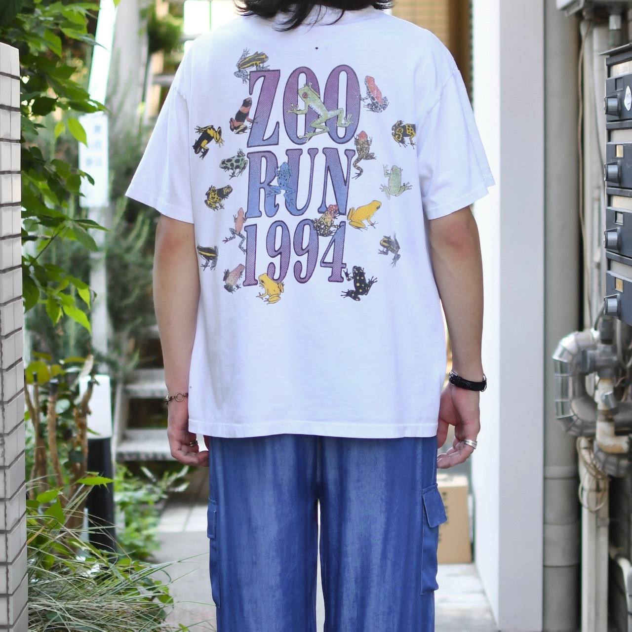 94's various frogs print tee