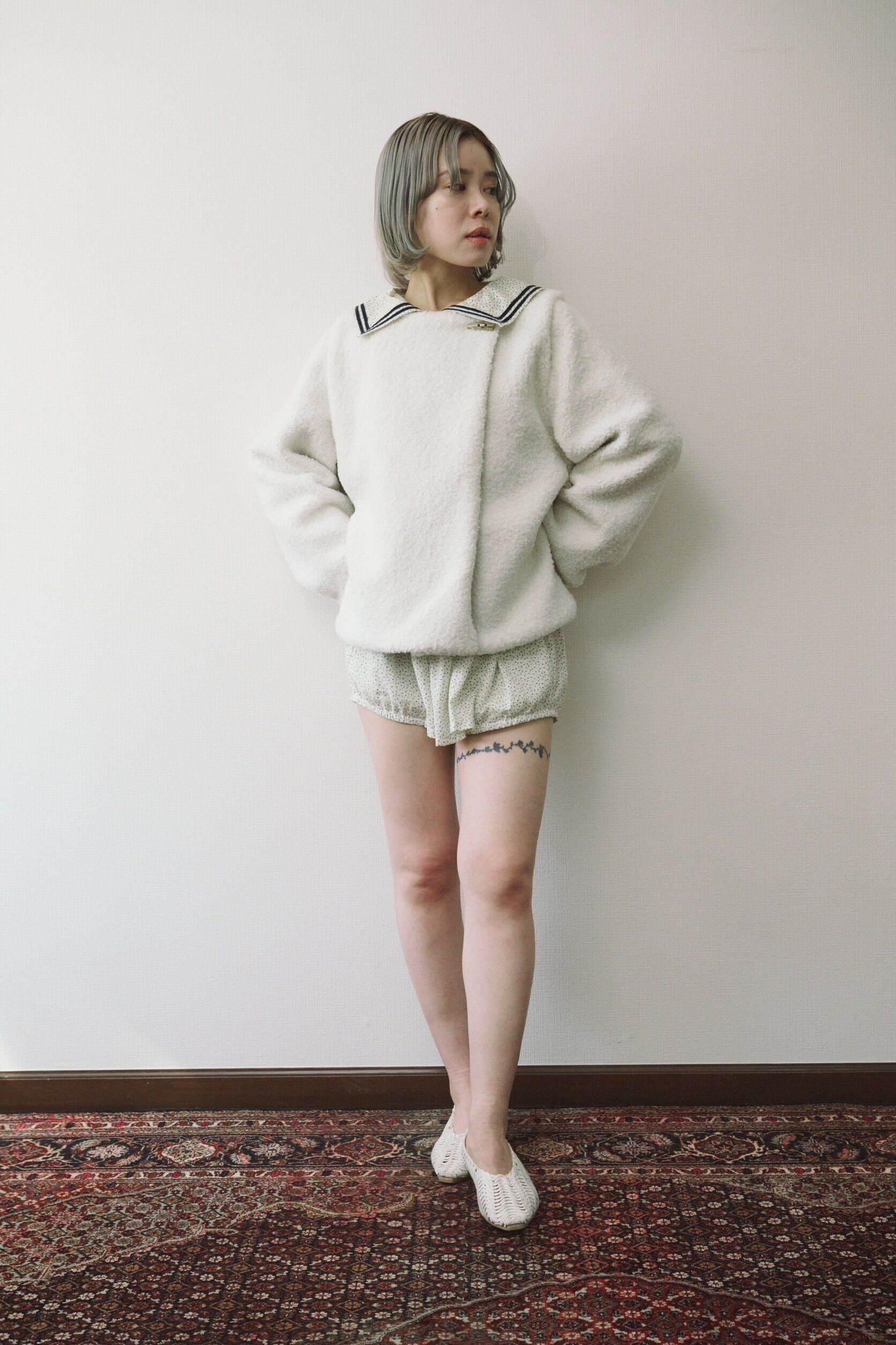 Lily sailor rompers/multi | papier.official