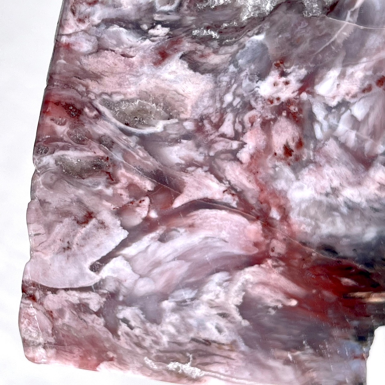 ピンクペトリファイドウッド*プレート*250810-02*天然石*置き物*インテリアストーン