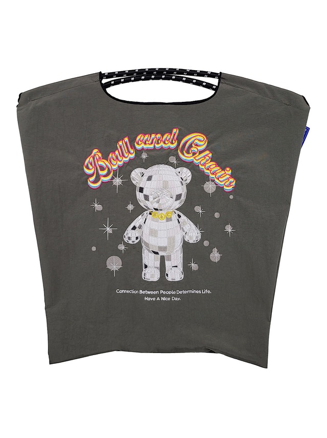 Ball&Chain　ショッピングバッグ  M size【MIRROR BALL BEAR】