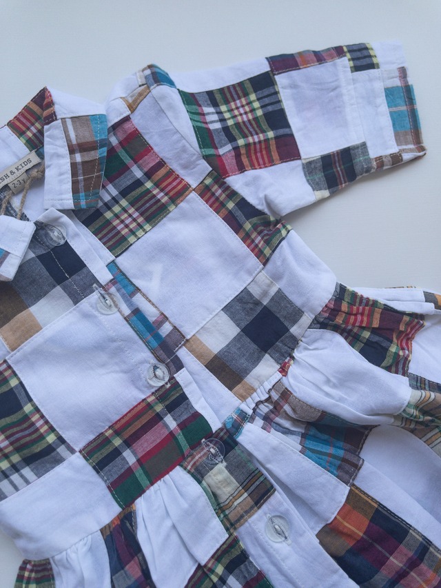《即納》outlet FISH&KIDS/ PATCHWORK MIDI DRESS