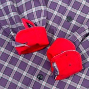 AIGLE エーグル チェック柄 長袖シャツ サイズXS /メンズ/アウトドア パープル