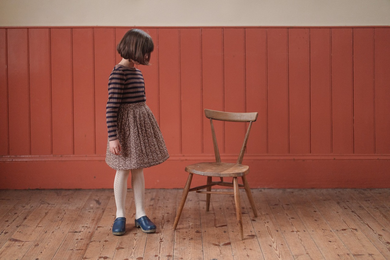 Little Cotton Clothes　Puff Skirt Bracken Floral