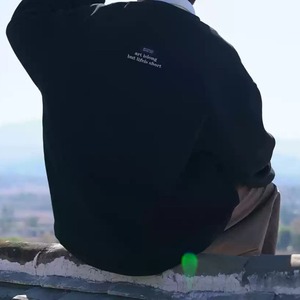 オーバーサイズ裏起毛クルーネックスウェット　1046