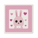 うさぎのラブレター(コースター角形)