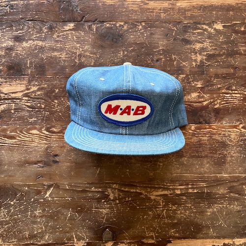 Circa 70's Deadstock "K-Products” Denim Trucker Hat/M.A.B