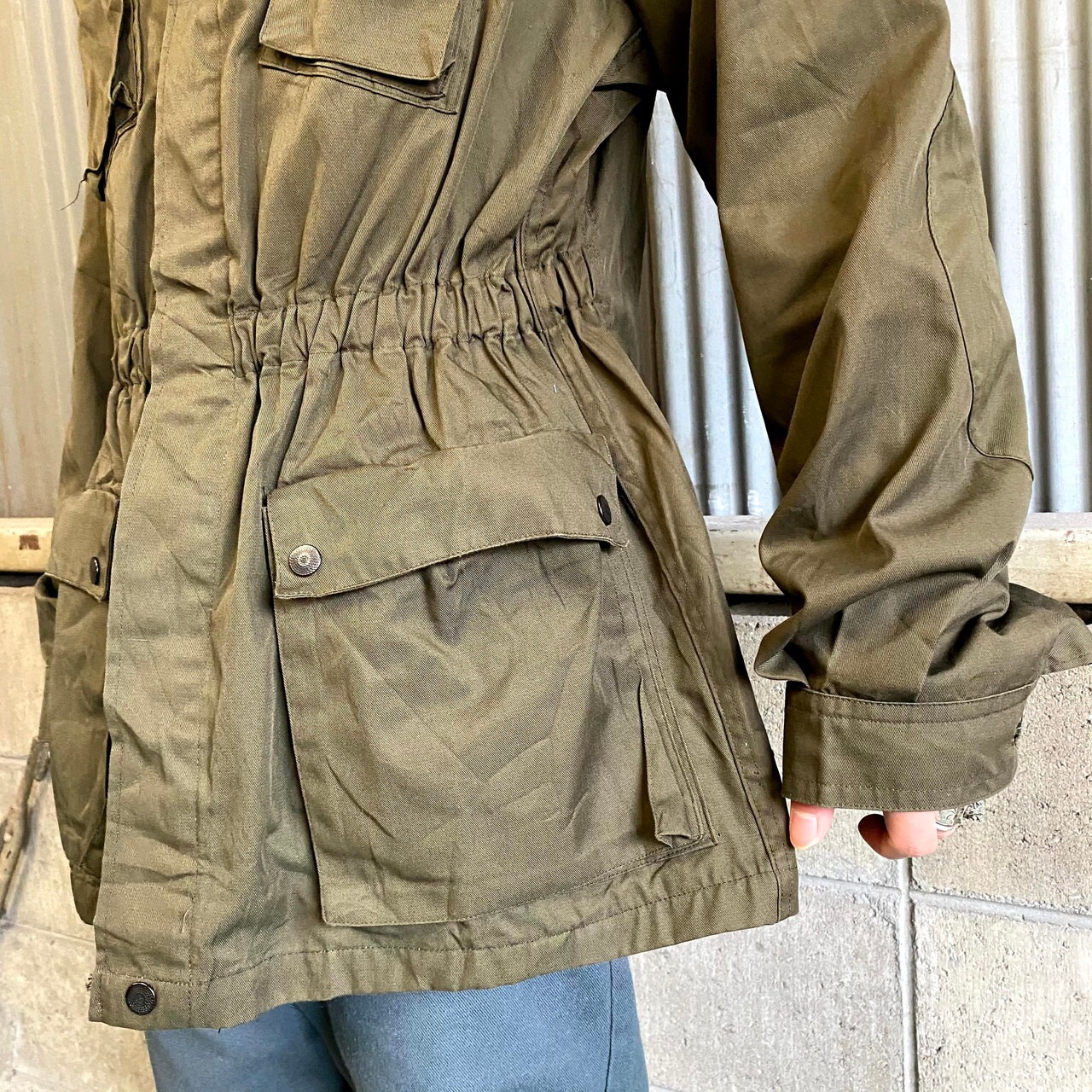 90年代 イタリア軍 ユーロミリタリー コンバットジャケット カーキ 