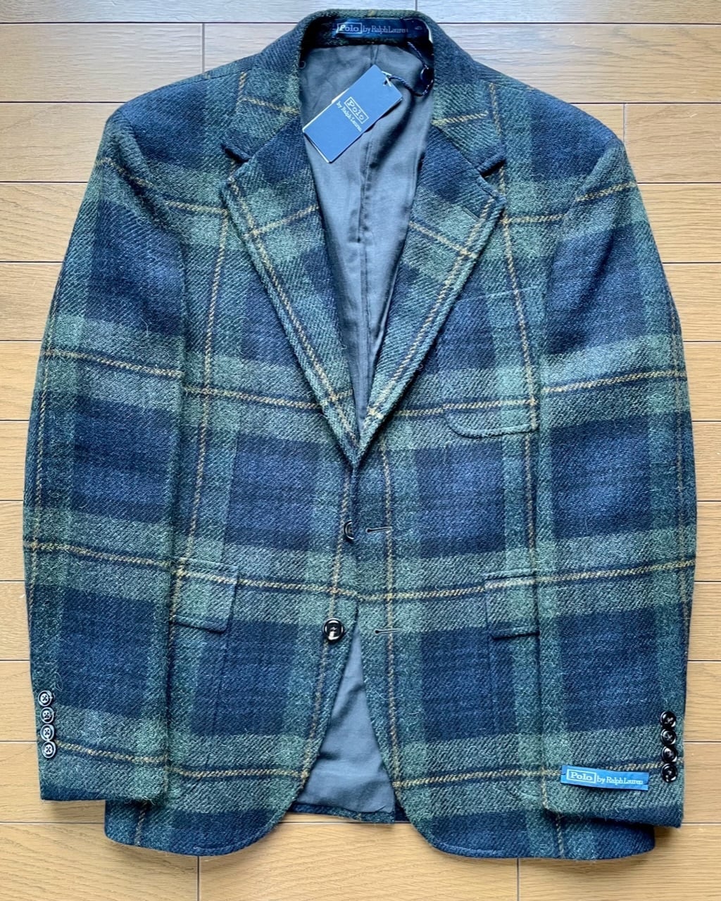 新品 Polo Ralph Lauren イタリー製 タータンツイード 新品 Polo Ralph Lauren イタリー製 タータンツイード