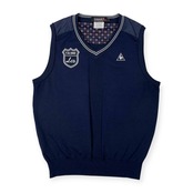 le coq sportif GOLF ルコック スポルティフ ゴルフ Vネック ベスト サイズ L /メンズ/ネイビー/日本製