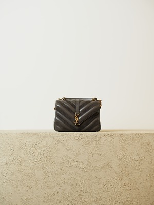 SAINT LAURENT グレー カレッジ 2way バッグ