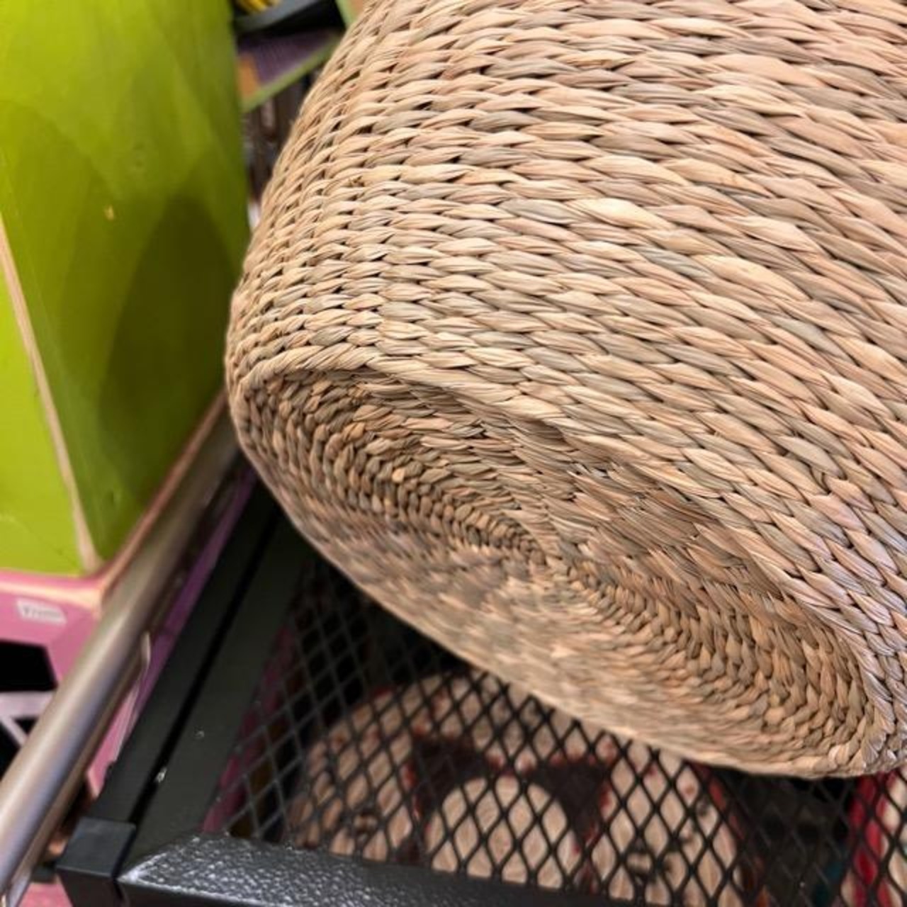 シーグラスボウルバスケット　家具　インテリア　収納　小物入れ　バスケット　
