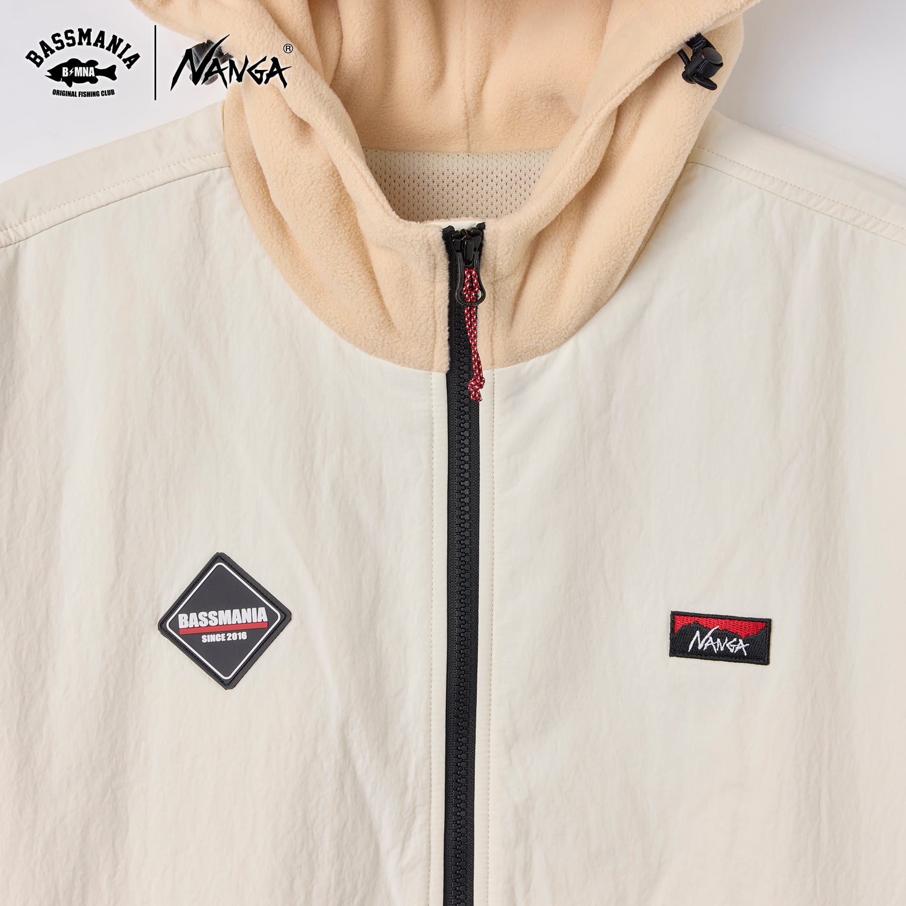 NANGA×BASSMANIA】POLATECマイクロフリースジャケット ［OFF WHT