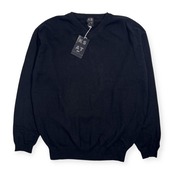 新品 タグ付き カシミヤ100% KAST カスト Vネック ニット セーター LL/ブラック メンズ