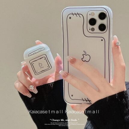 Iphoneケース スマホケース Airpods ケース 手書き風 イラスト ポップ ユニーク ガーリー レトロ 韓国 Luluca 韓国トレンドファッションluluca ルルカ