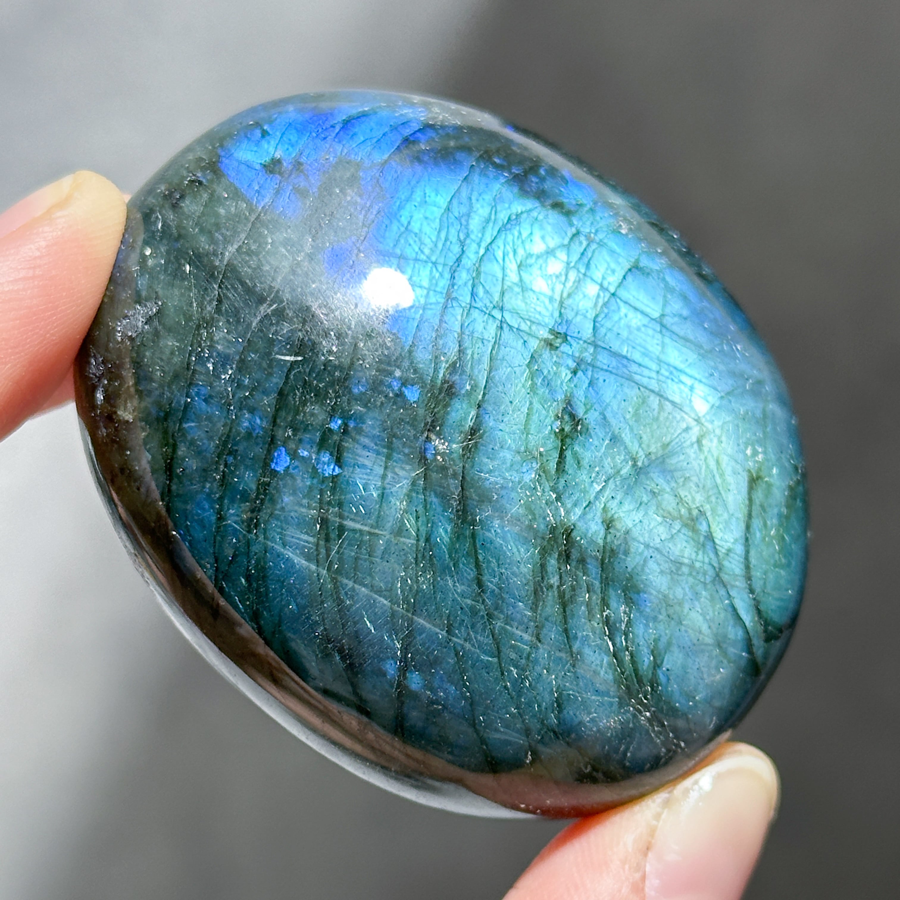 ラブラドライト パームストーン54◇ Labradorite palm stone ◇天然石