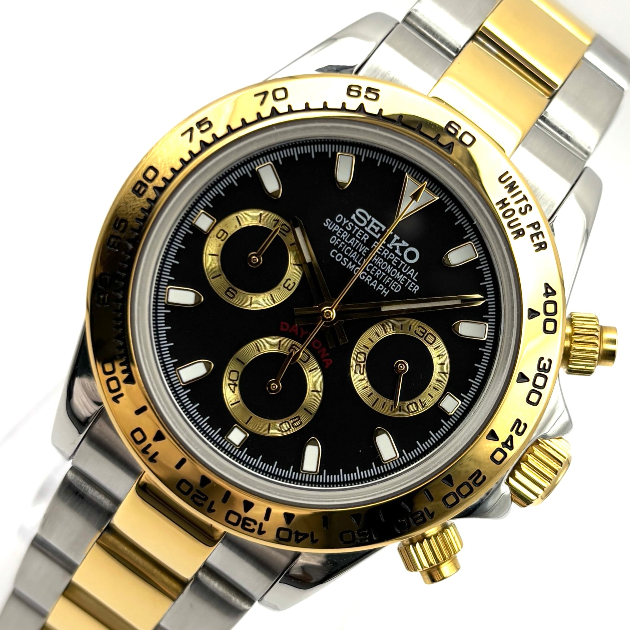 NH36 カスタムウォッチ MOD デイトナ UAE仕様 6265 オマージュ NH36 カスタムウォッチ MOD デイトナ UAE仕様 6265 オマージュ