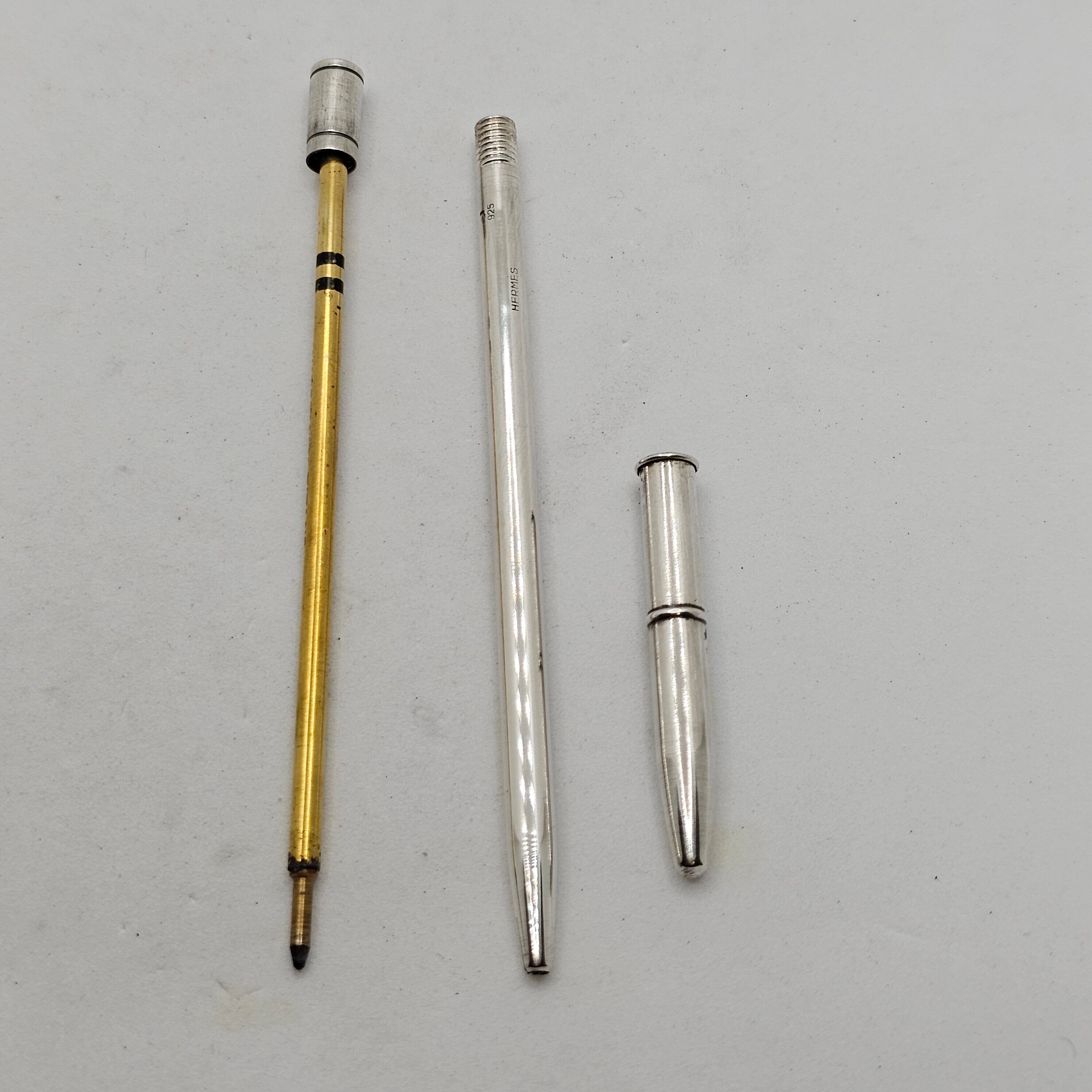 【希少】エルメス ミニボールペン シルバー925 アジェンダ用 フランス製 希少】エルメス ミニボールペン シルバー925 アジェンダ用 フランス製