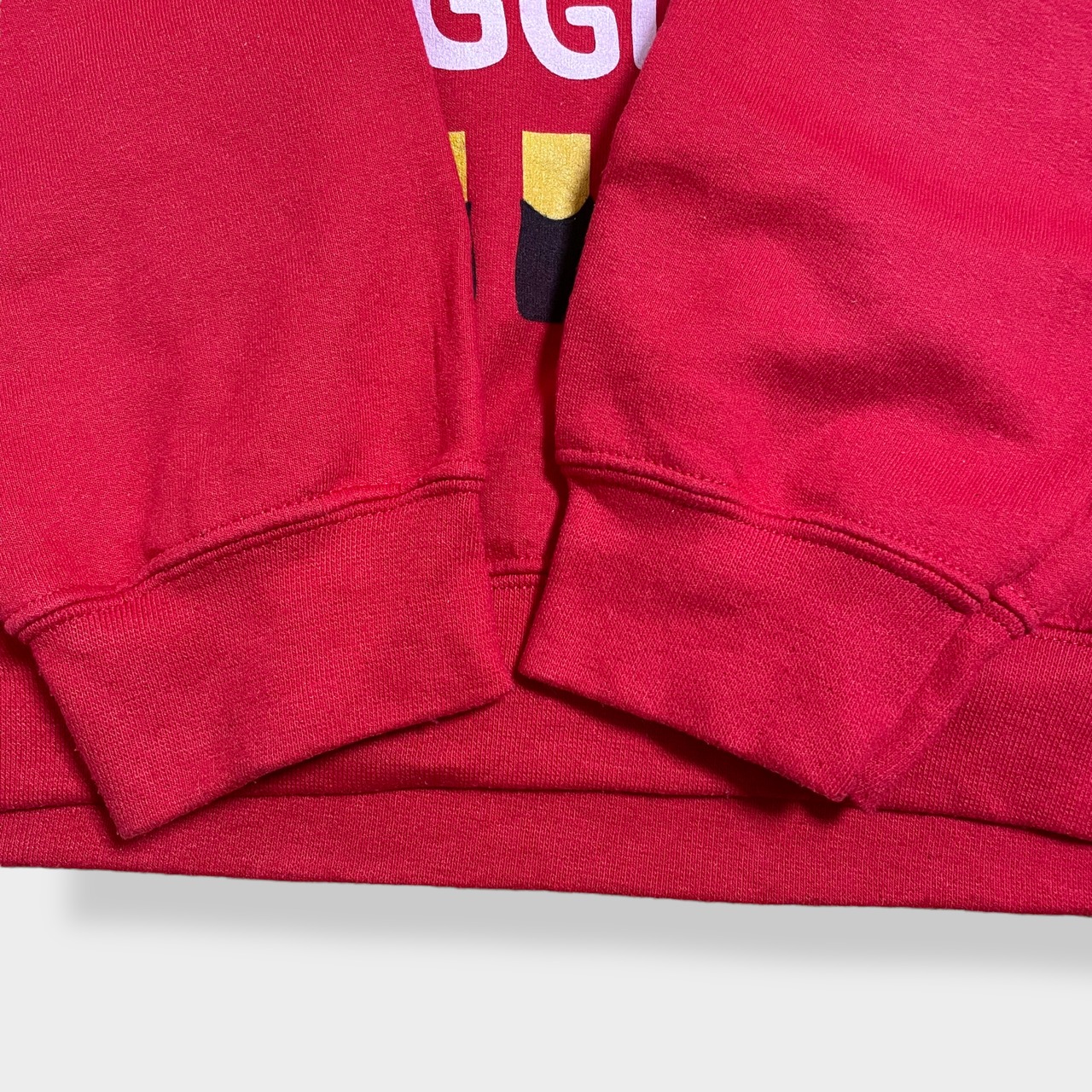 【GILDAN】COTTON HEADED NINNY MUGGINS ロゴ プリント スウェット トレーナー プルオーバー M レッド US古着