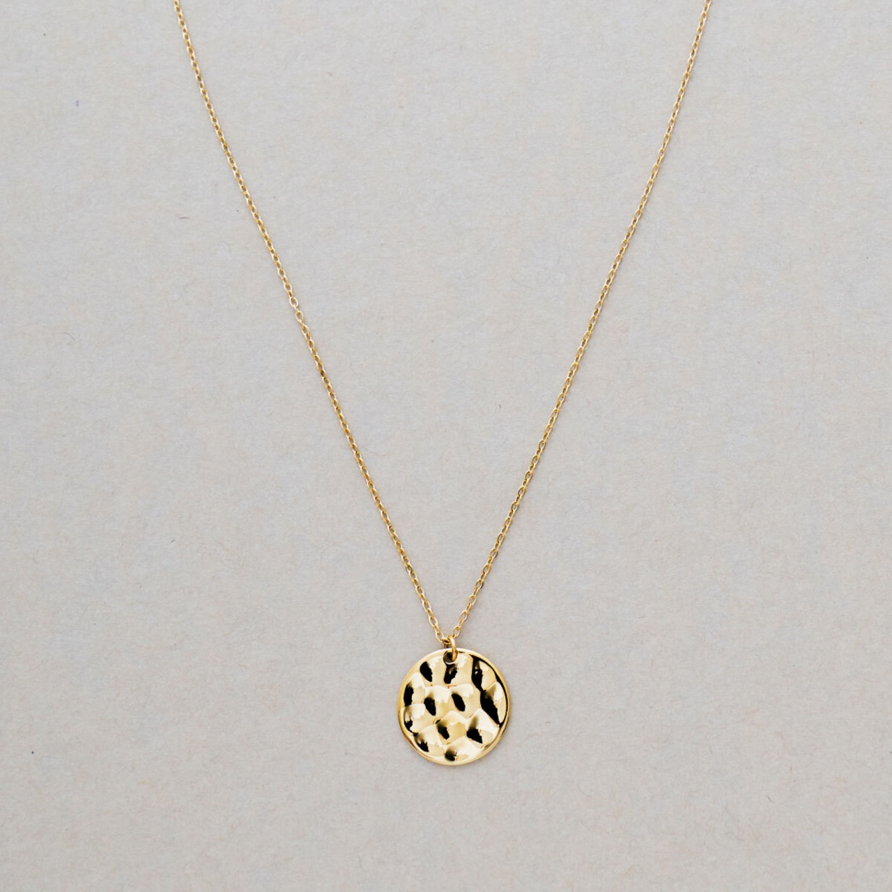 TEXTURE COIN NECKLACE (M)