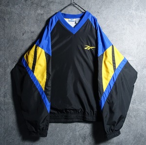 90s “Reebok” Multicolor Logo Desgin Nylon Pullover