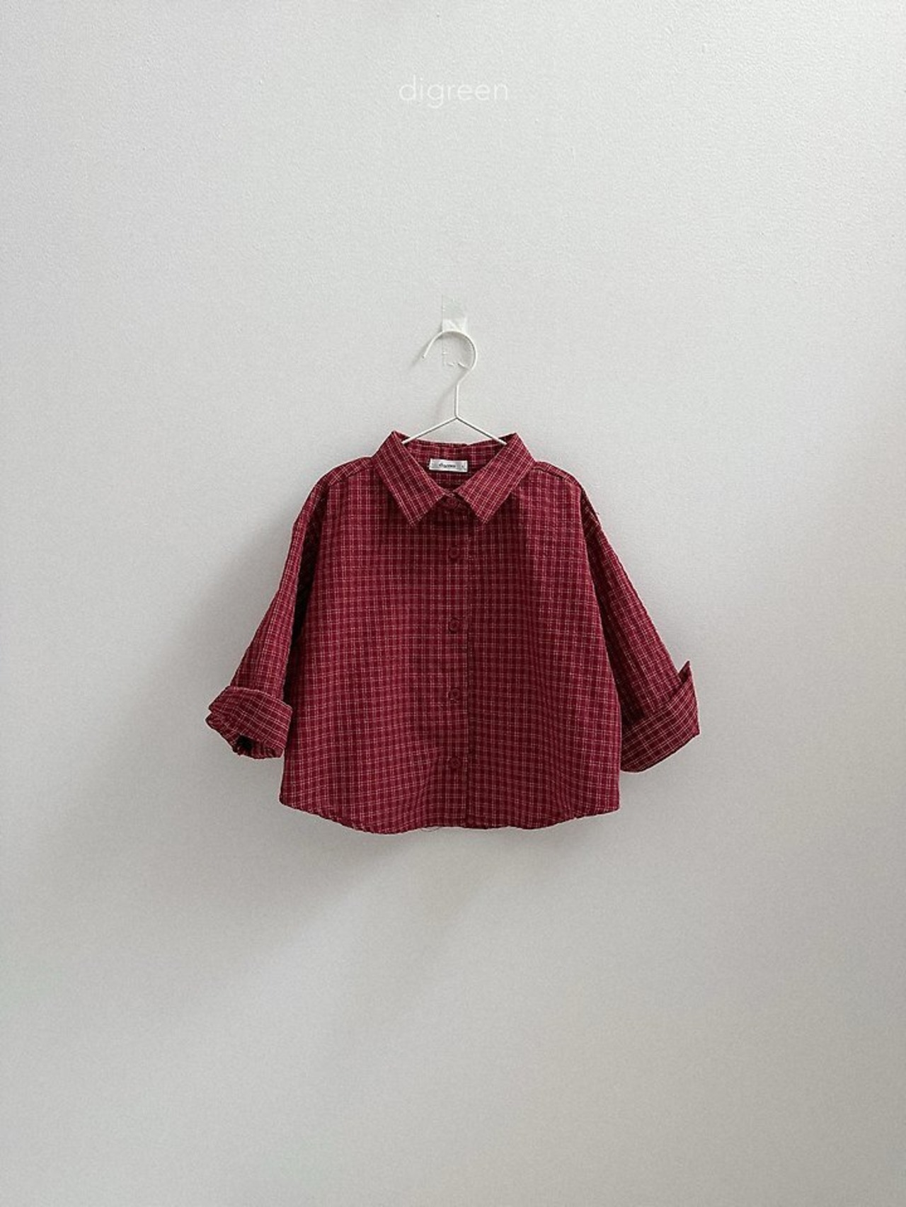 韓国子供服 / Digreen / 26Autumn / picnic check shirt / 長袖Tシャツ *S~ＸXL*