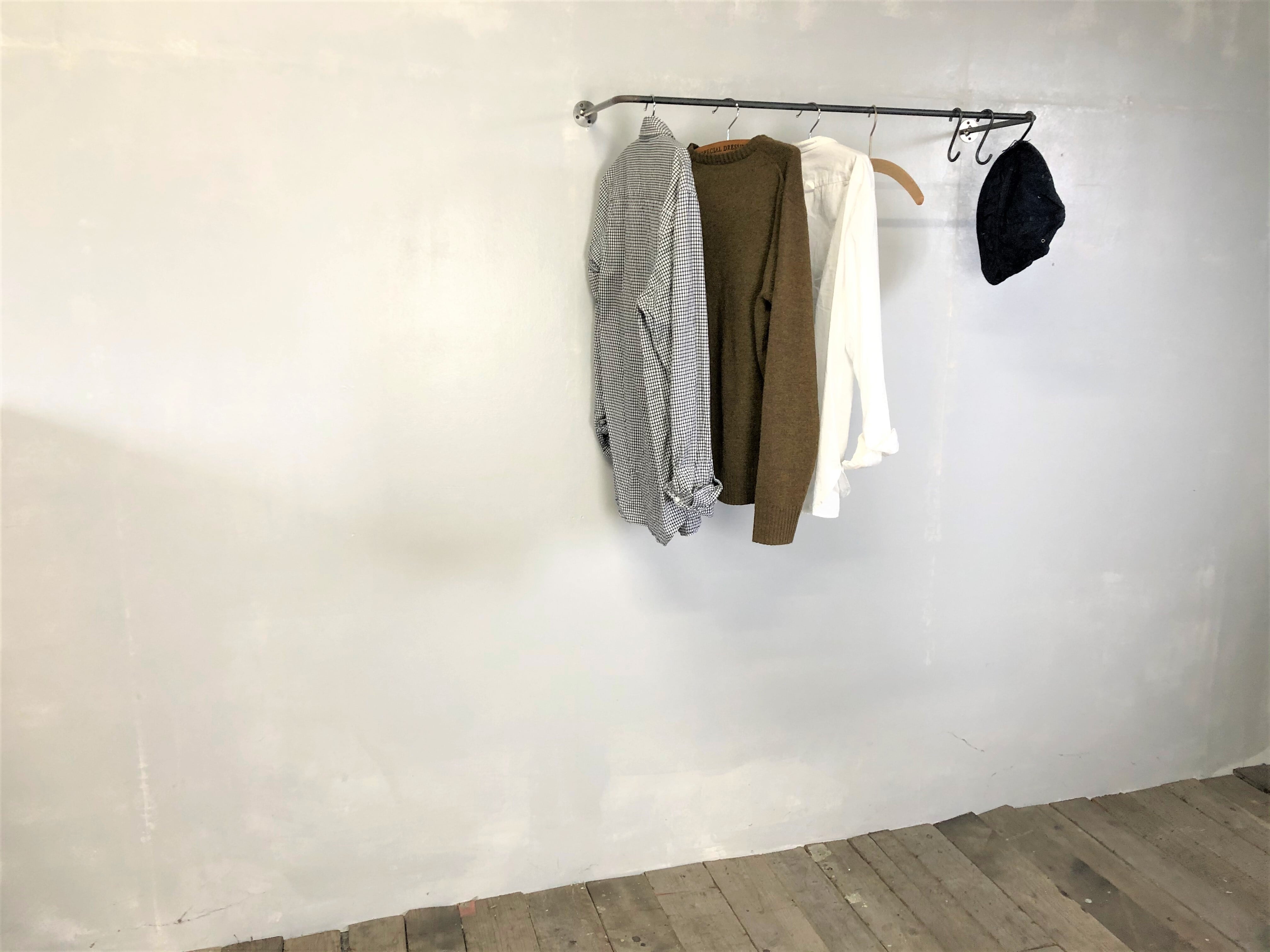 90×20㎝/アイアン・ハンガーバー/コ型/iron bar | アイアン家具のこと