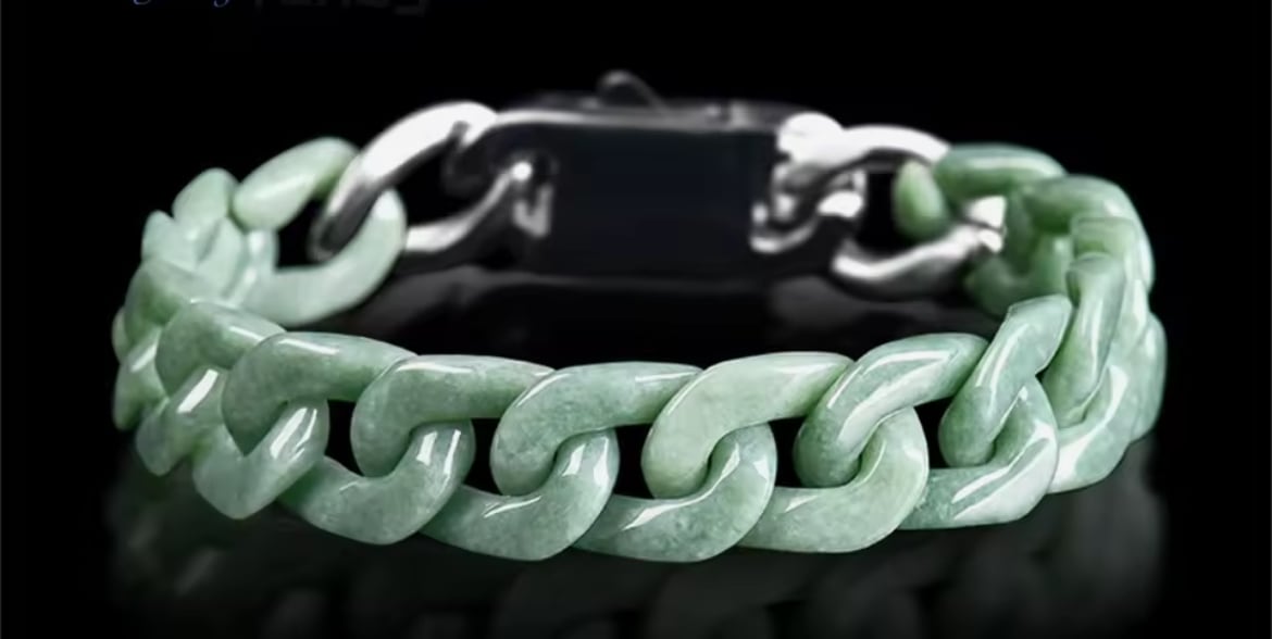 翡翠カスタムネームブレスレット | LUXTRAP