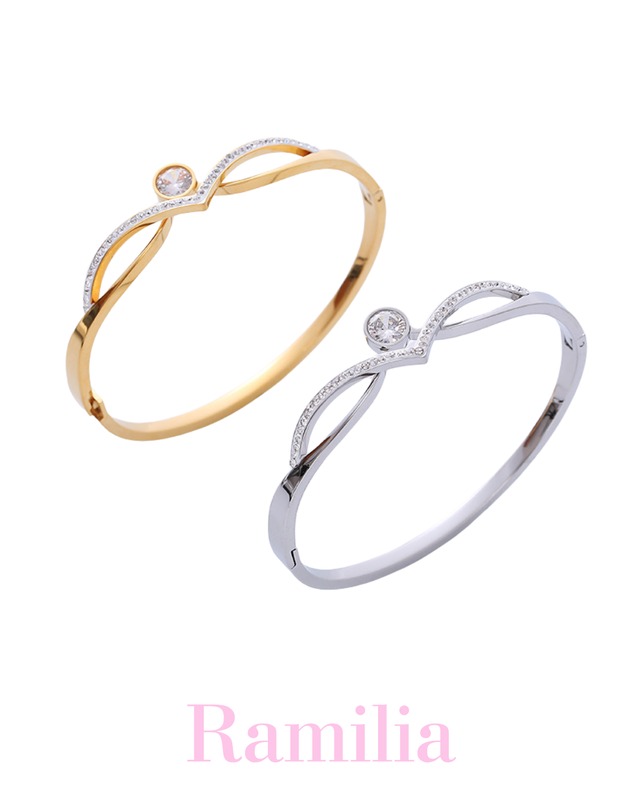 クラウンストーンバングル（2 colors）　R2406216