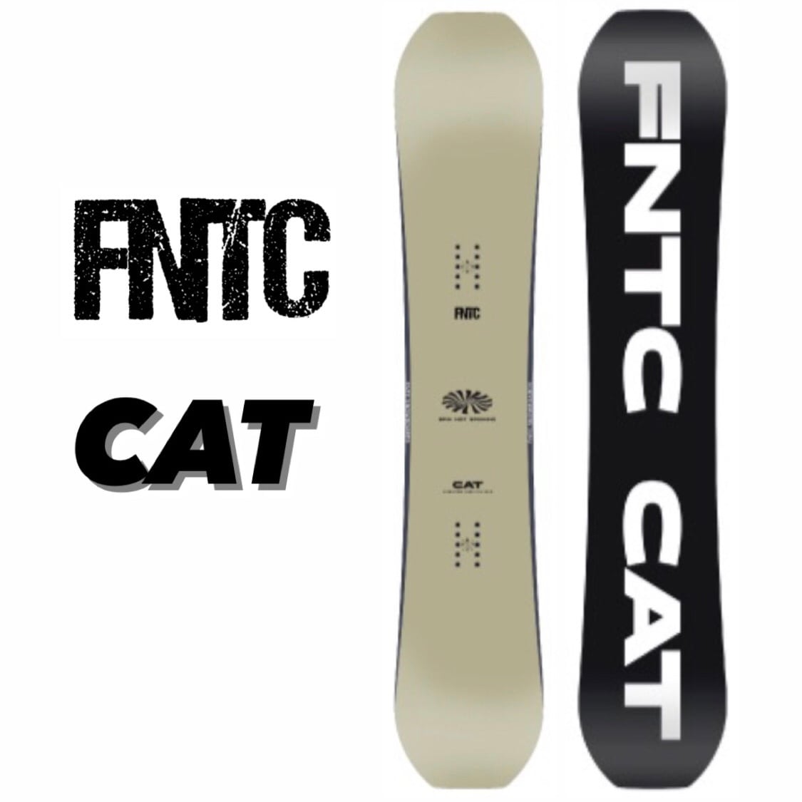 【FNTC】CAT 22-23 ブラック 153cm スノーボード メンズ