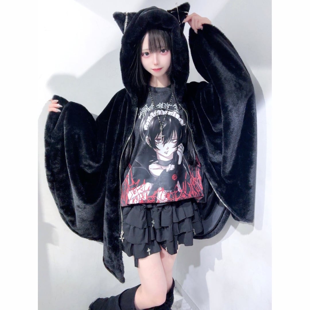 12/29新着】ネコ耳ファーポンチョ | VOLCAN&APHRODITE