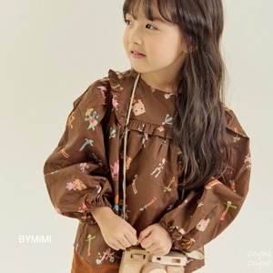 «sold out»«ジュニアサイズあり» By MiMi ドローイングブラウス 2colors