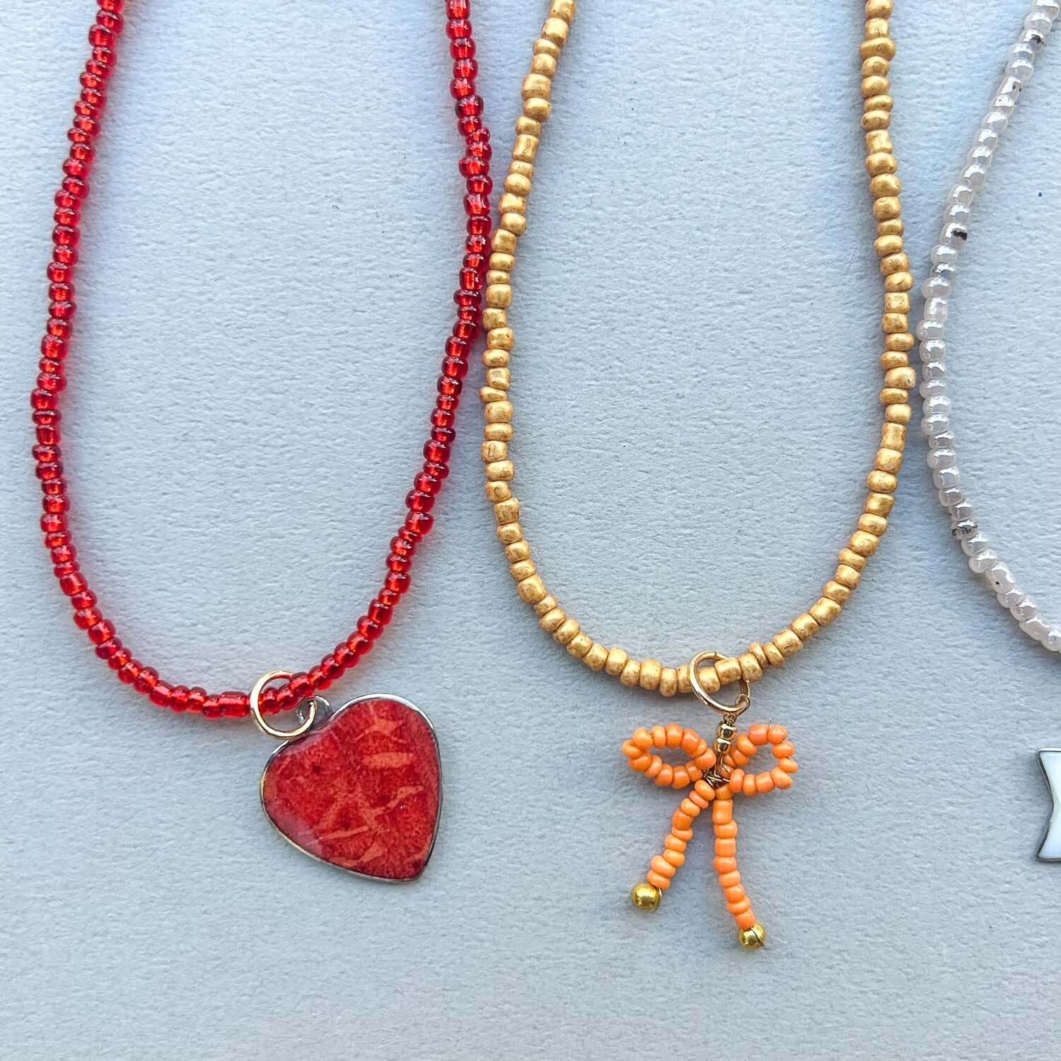 着せ替えチャーム付きビーズネックレス | Dua-アクセサリーパーツショップ