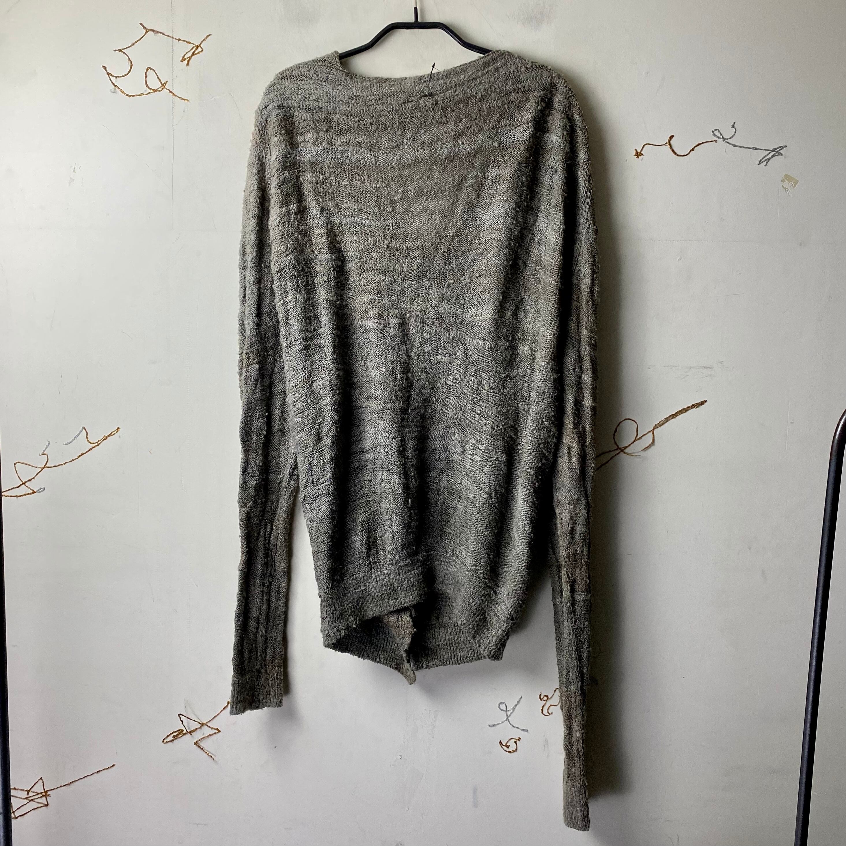 LABEL UNDER CONSTRUCTION asymmetrical drape cardigan | NOIR ONLINE