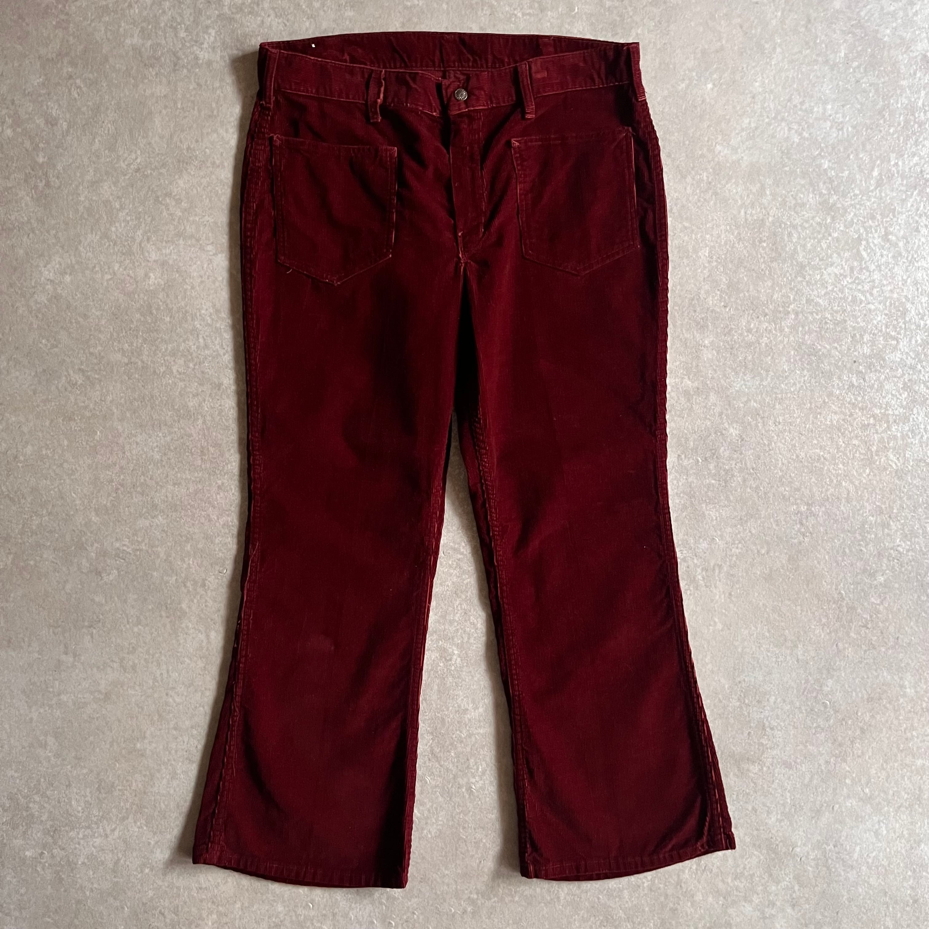 1970s BIG YANK Corduroy Flare Pants W34 L28