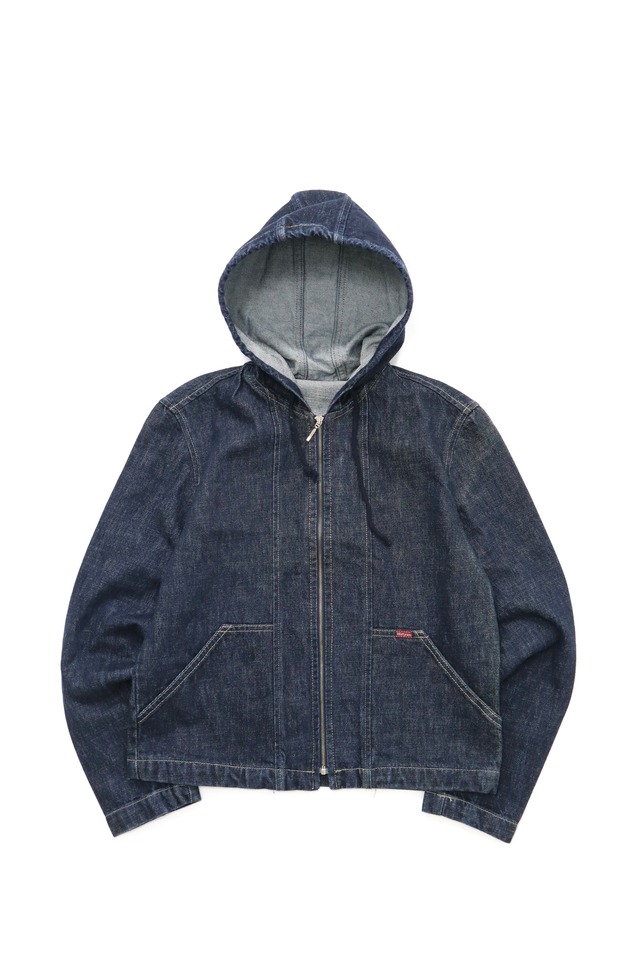 USED lobel jeans zipup denim hoodie