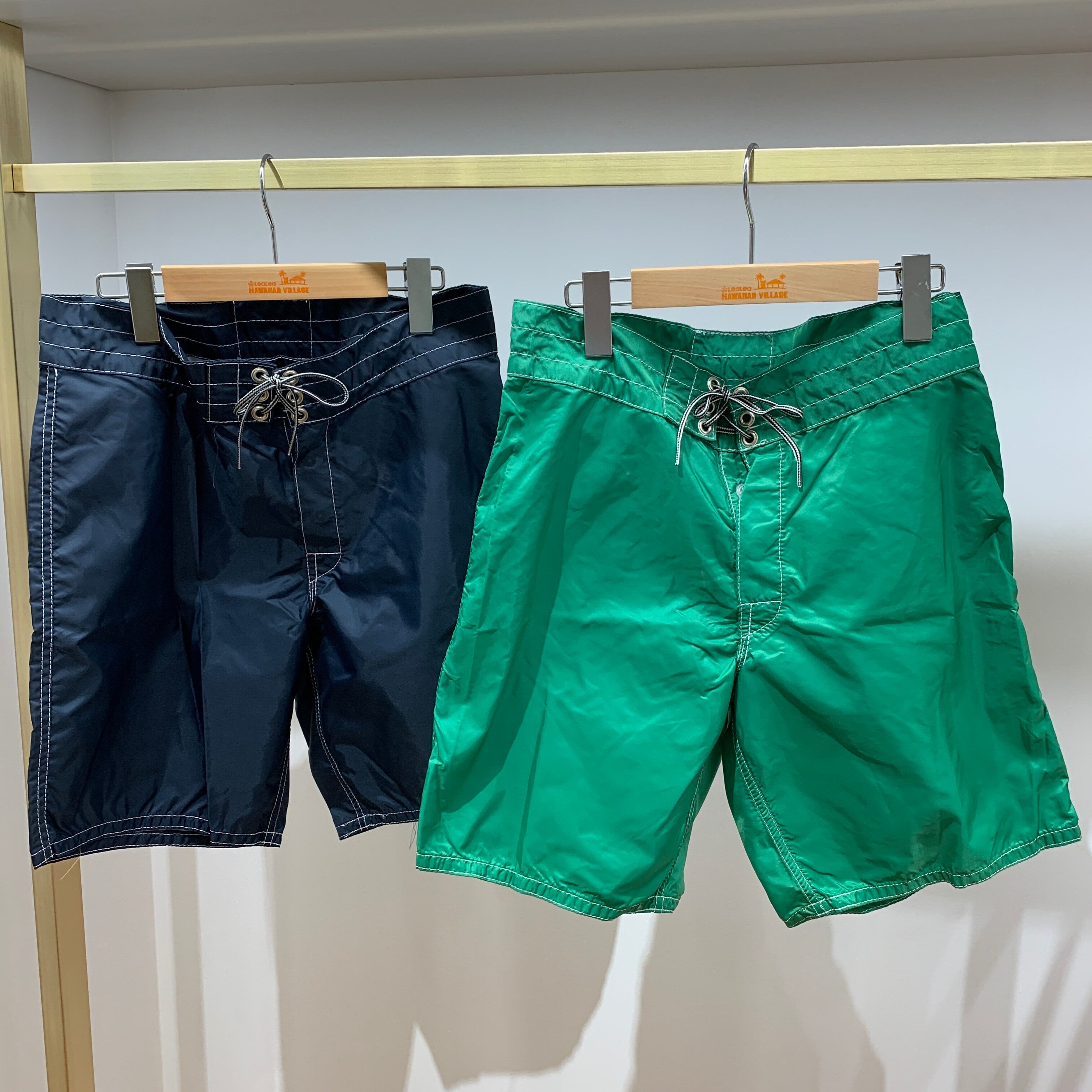 BIRDWELL ボードショーツ NAVY/GREEN | LeaLea Hawaiian Village