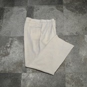 PRONTI rayon blend "杢調" 2tuck slacks