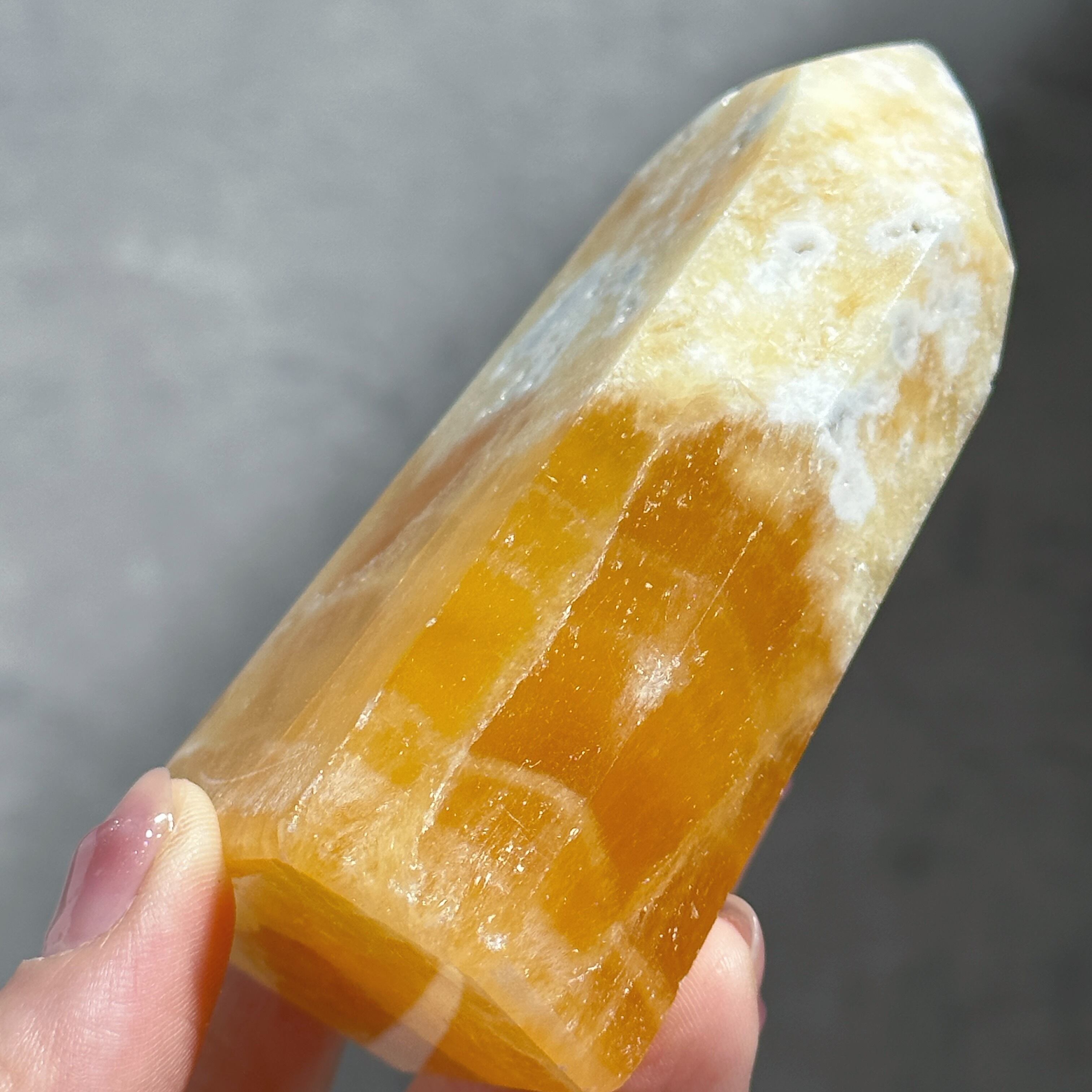 オレンジカルサイト タワー型31◇ Orange Calcite ◇天然石・鉱物