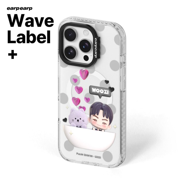 【Puzzle SEVENTEEN X EARP EARP】Magsafe CLEAR WAVE LABEL+ (WOOZI)
