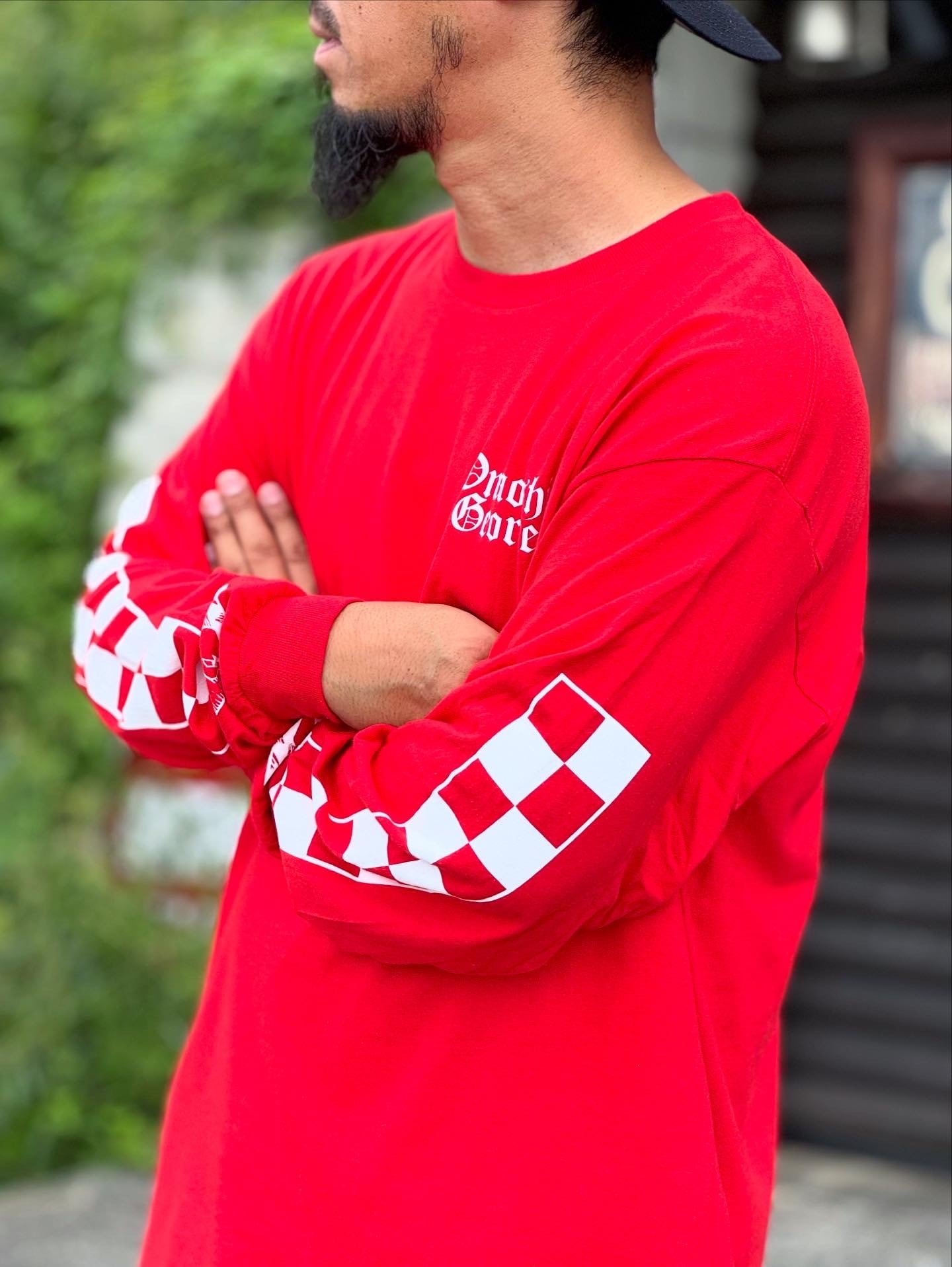 OG TRADEMARK CHECKER L/S TEE | ONAOSHI GEORGE LOCAL SHOP