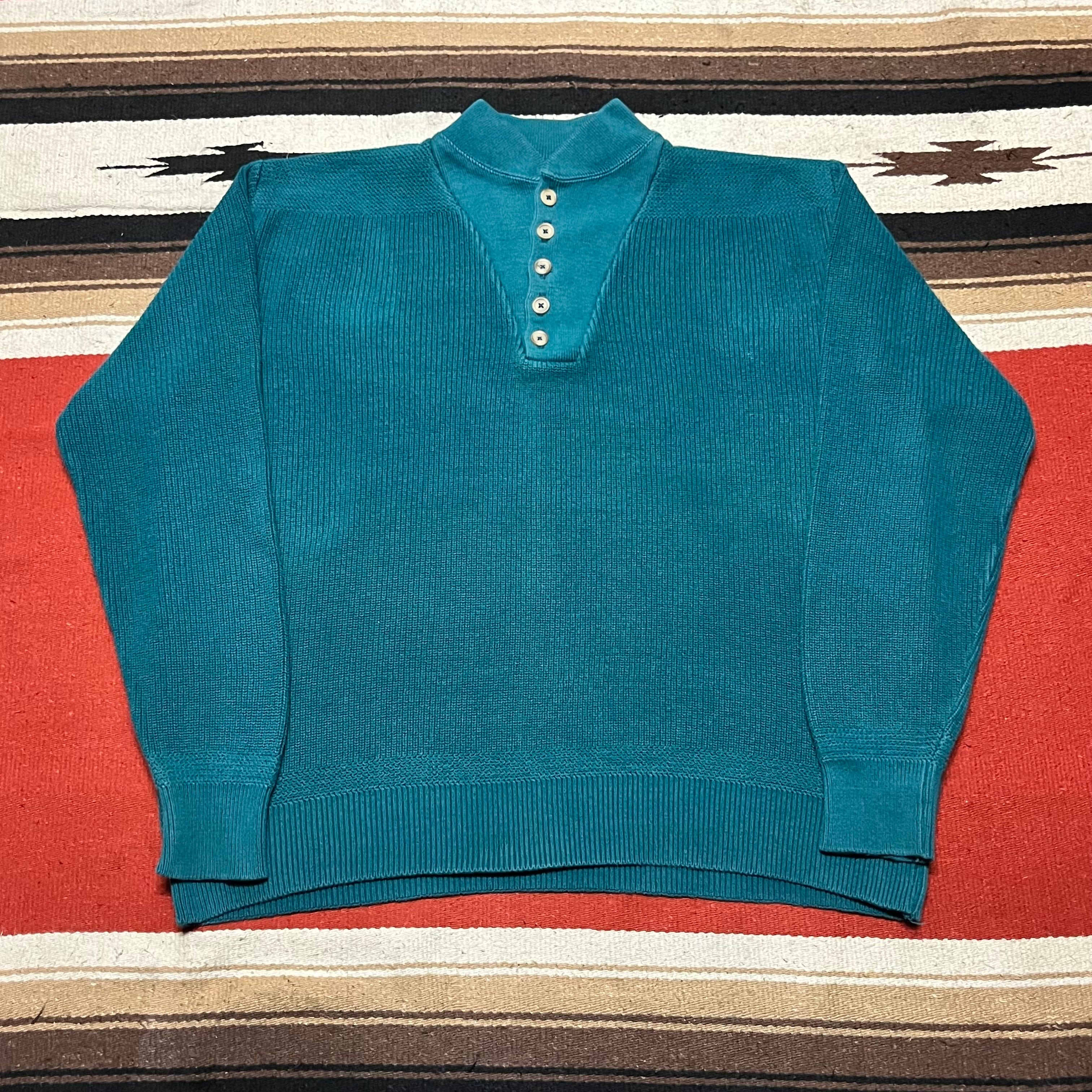 古着 PENDLETON ペンドルトン 前開き 無地 ウール100％ 長袖 ニット 