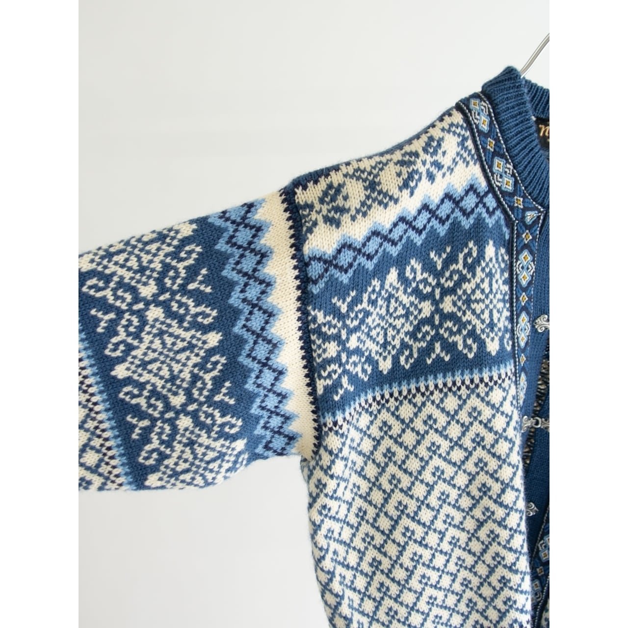 【Kids Nordstrikk】Made in Norway 100% Wool Nordic Cardigan 8/10（キッズ ノードストリック ノルウェー製 ウールニットカーディガン ノルディックセーター 8-10歳）