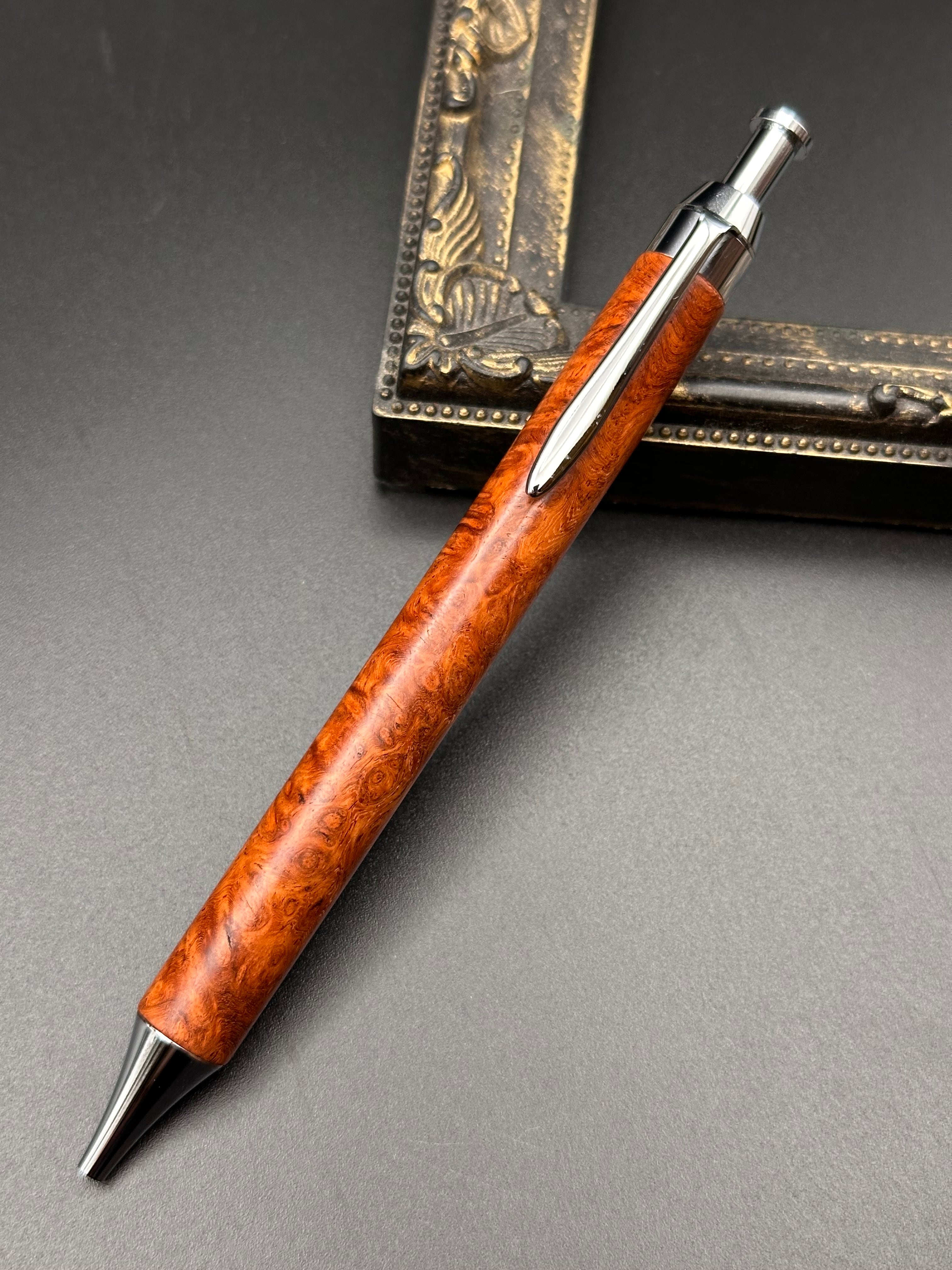 夜の部 木製手帳シャープペン スタビライズドウッド（緑） | Flamberg