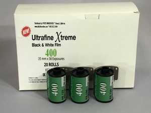 ウルトラファインEX 白黒フィルム ISO400 35mm x 36 20個入ボックス
