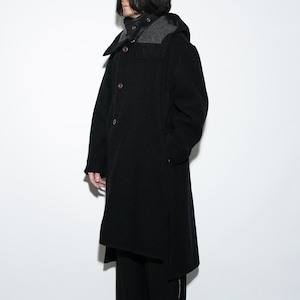 The ONE - Wool Coat "3way" 〈Black×Grey〉