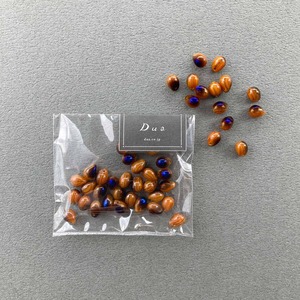 〈再入荷〉チェコドロップビーズパック(30p/オーカー)