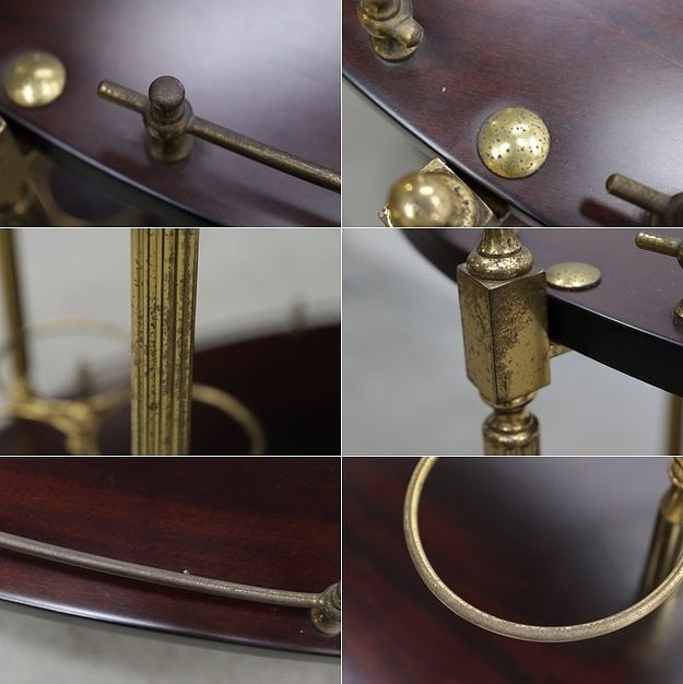 ヴィンテージ クラシカル トローリー キッチン ワゴン シェルフ