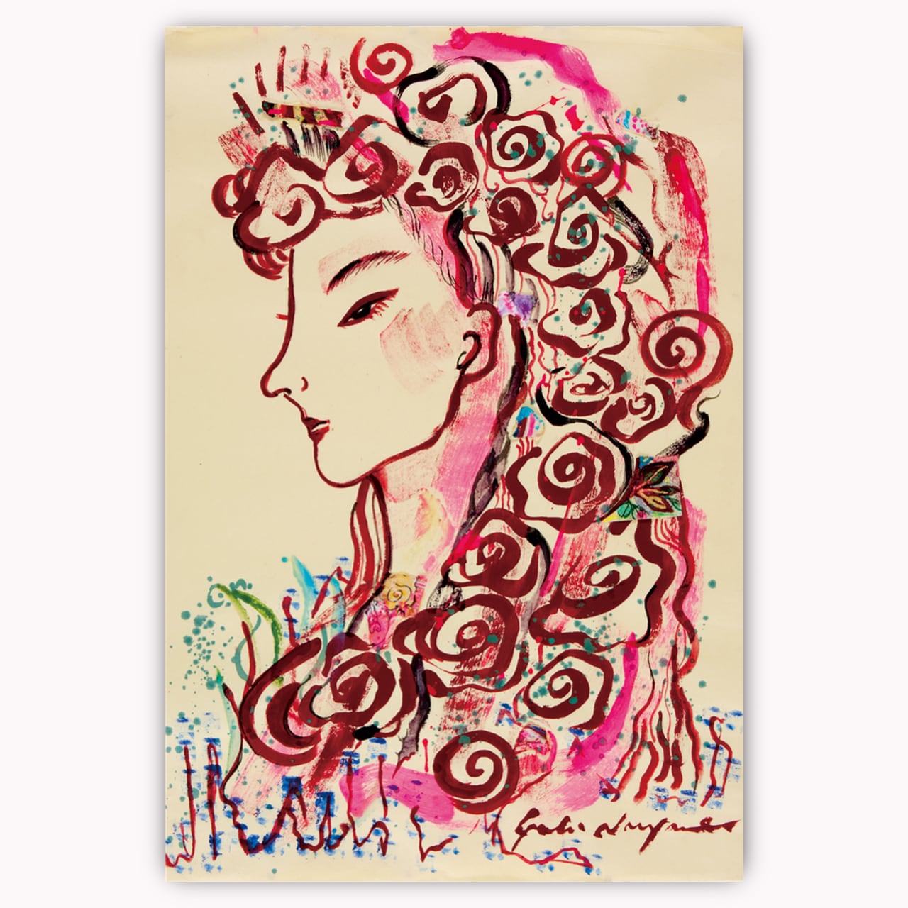 蜷川有紀絵画展「永遠の薔薇」ポストカードセット（全5種） | yuki ninagawa - oyukibo shop -