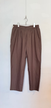 VOIRY ORIGINAL DOCTOR PANTS-C/LINEN COLOR ブラウン