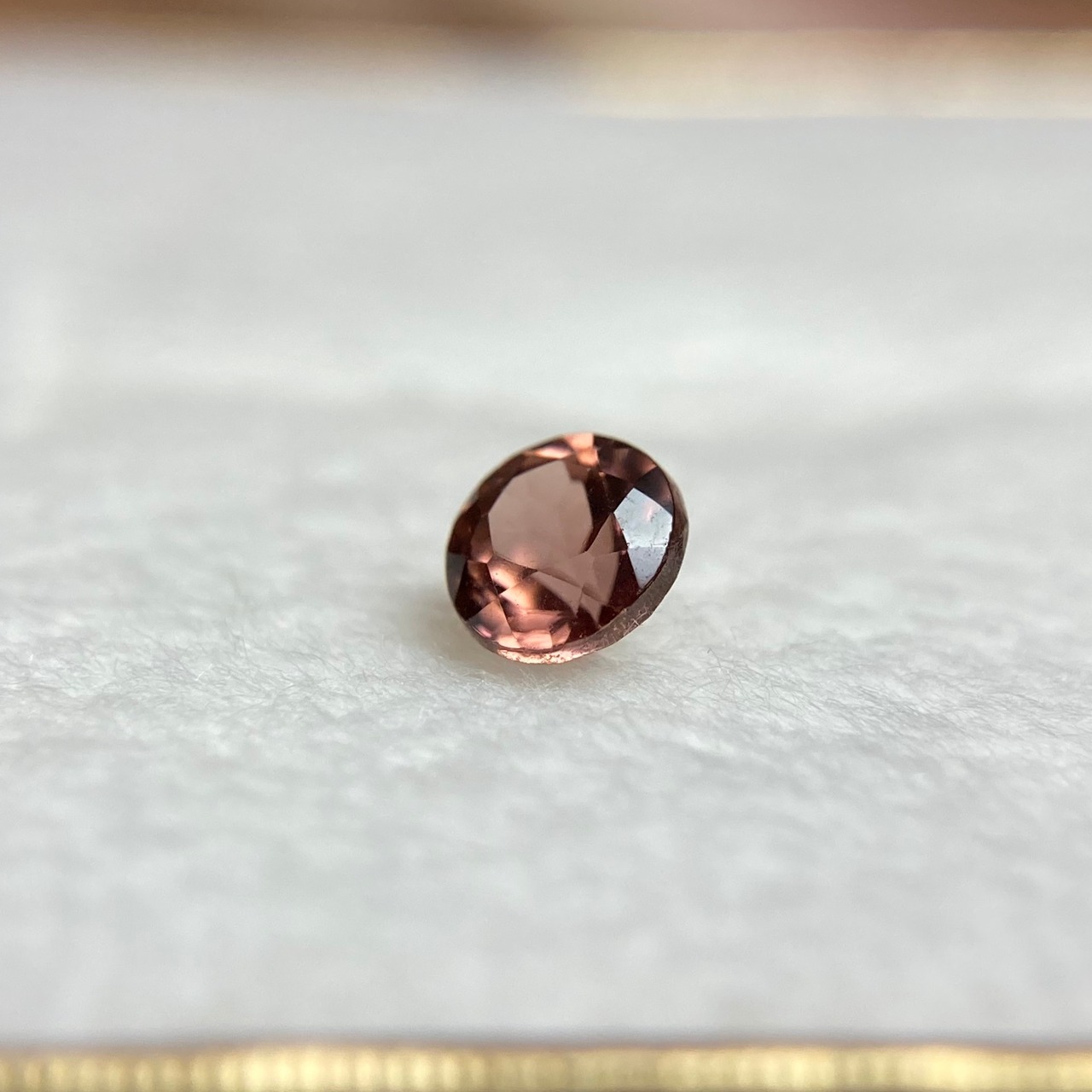 ジルコン 0.446ct ピンクブラウン 簡易ソーティング付き No.104
